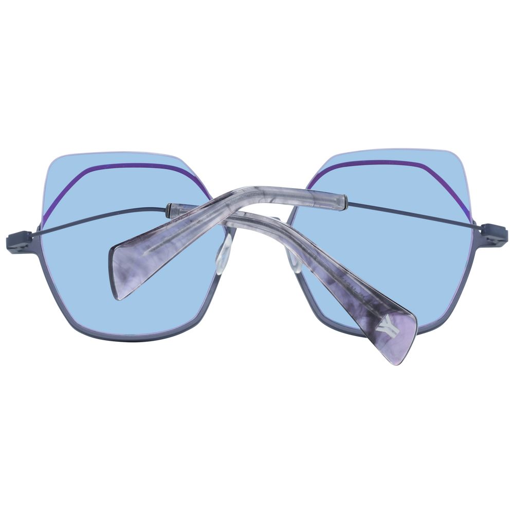 Yohji Yamamoto Gray Metal & Plastic Women's Sunglasses