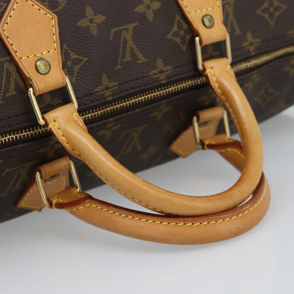 Louis Vuitton Speedy Monogram Canvas Brown Canvas Handbag (Pre-Owned)