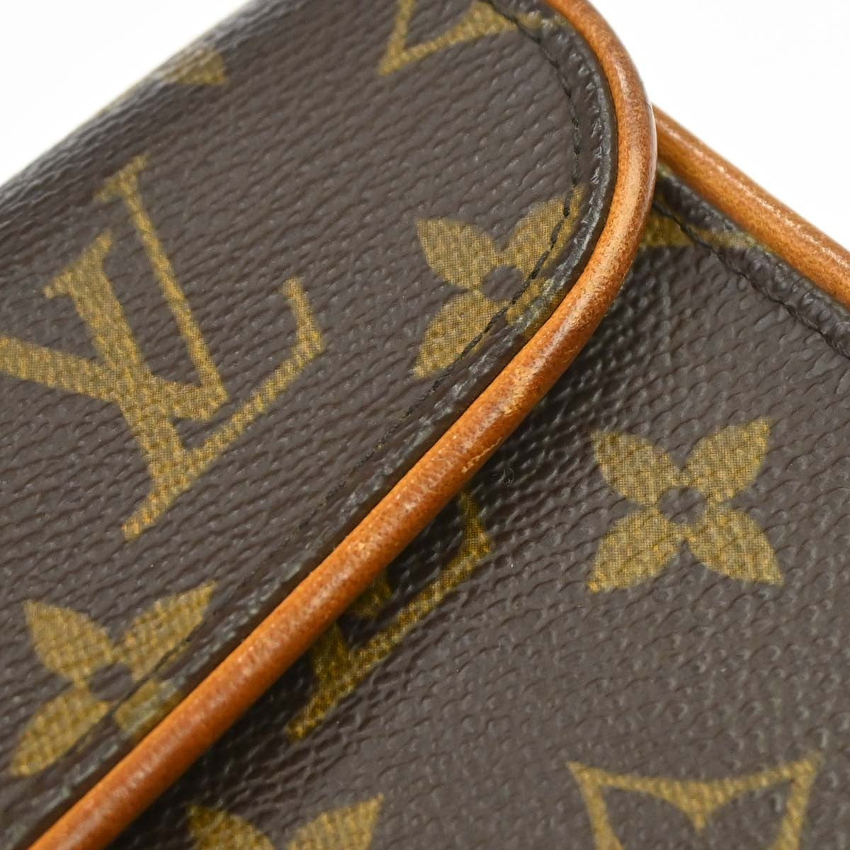 Louis Vuitton Florentine Waist Monogram Canvas Brown Canvas Clutche & Pouche Bag (Pre-Owned)