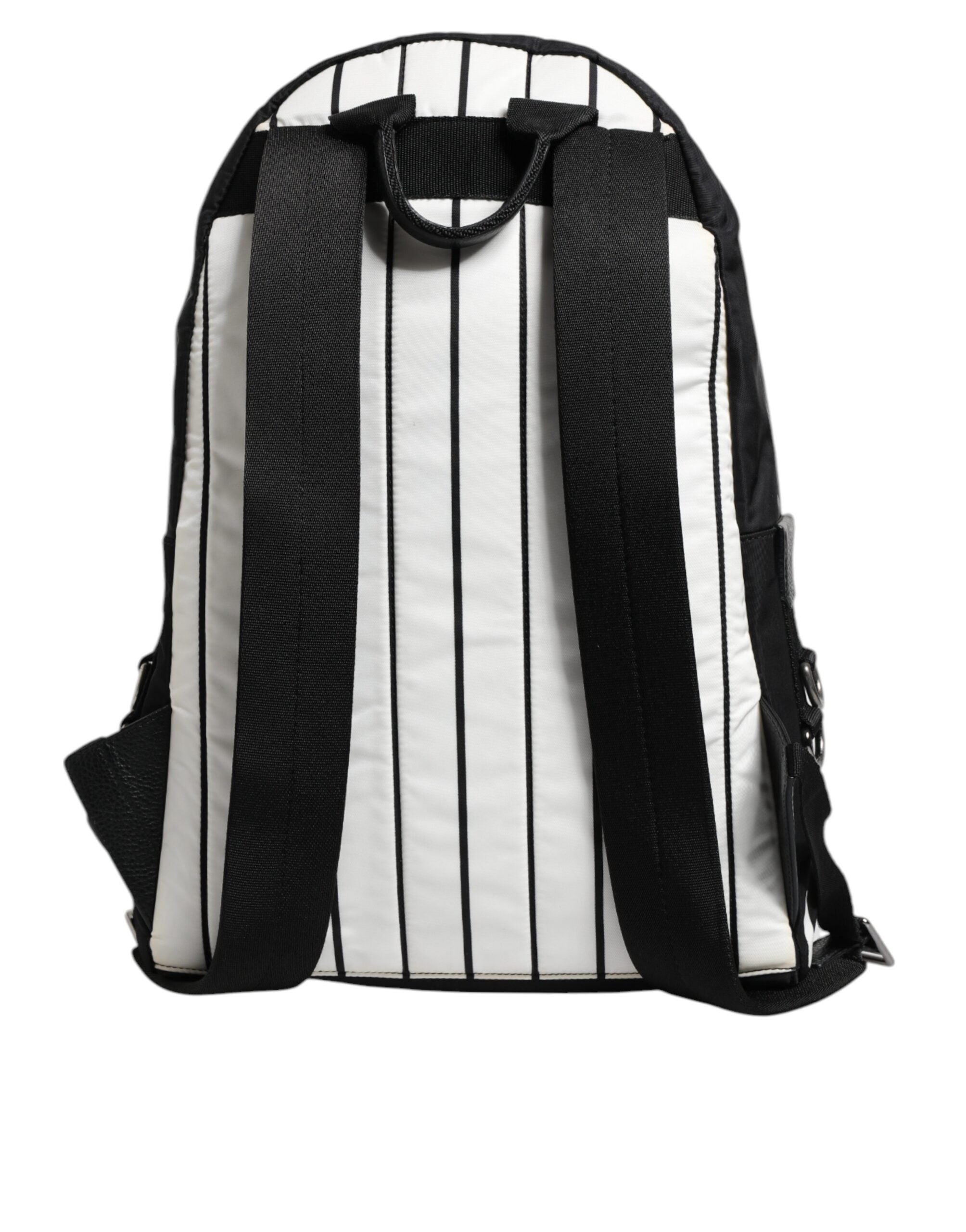 Dolce & Gabbana Black White Vulcano Royal King Print Men Backpack Men's Bag (Pre-Owned)
