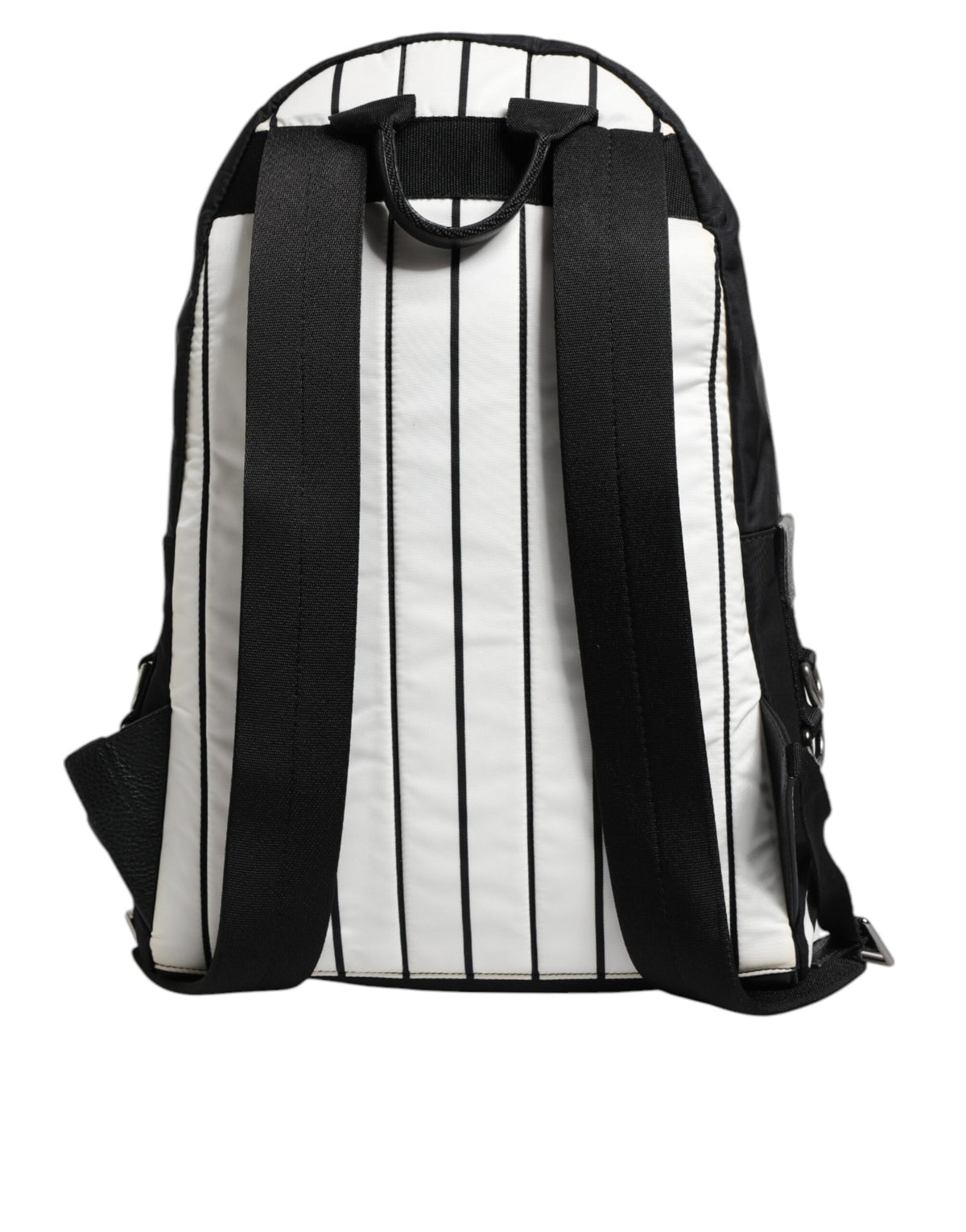 Dolce & Gabbana Black White Vulcano Royal King Print Men Backpack Men's Bag (Pre-Owned)