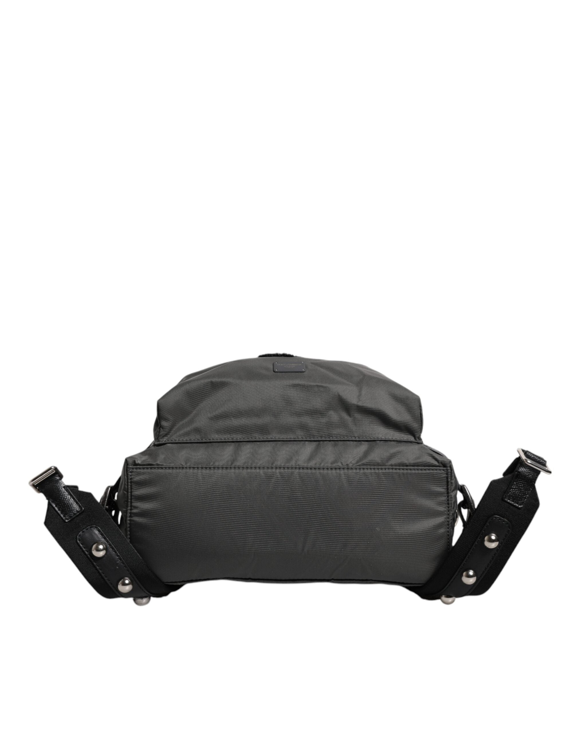 Dolce & Gabbana Gray Nylon Prince Forever School Travel Men Backpack Men's Bag (Pre-Owned)