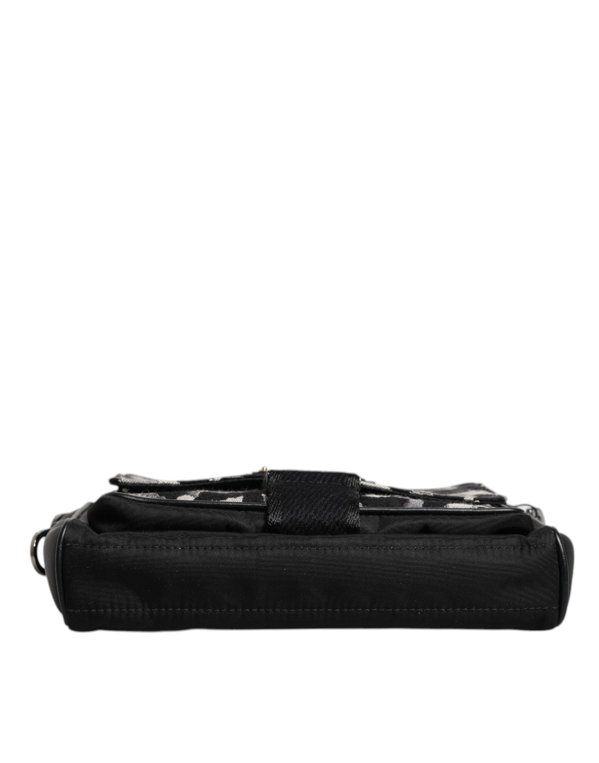 Dolce & Gabbana Multicolor Leopard Jacquard Crossbody Men's Bag