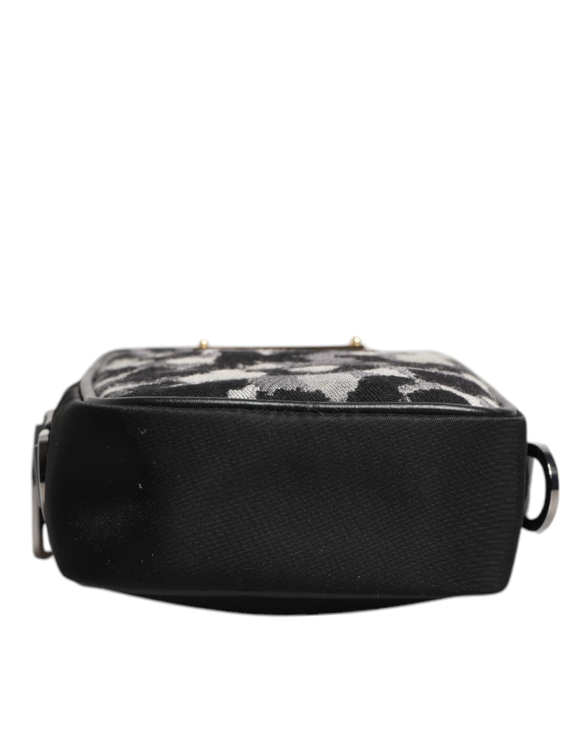 Dolce & Gabbana Multicolor Camouflage Jacquard Logo Plaque Crossbody Men's Bag (Pre-Owned)