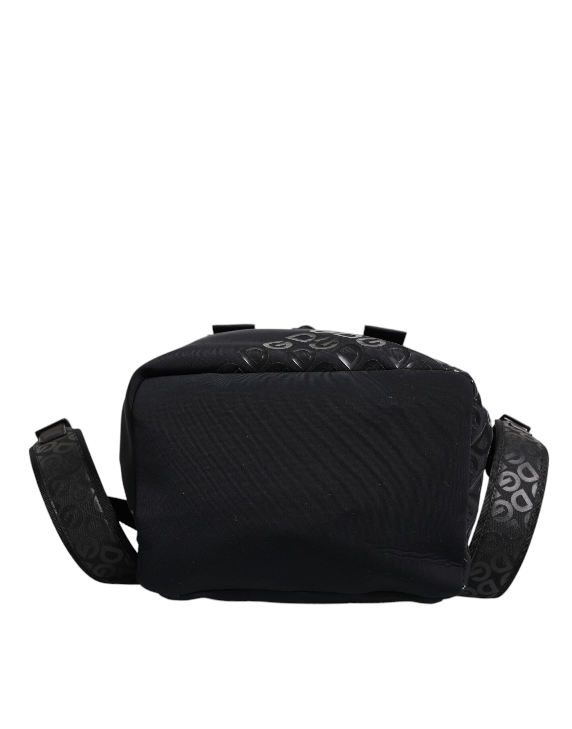 Dolce & Gabbana Black Neoprene Nylon DG Logo School Backpack Men's Bag (Pre-Owned)