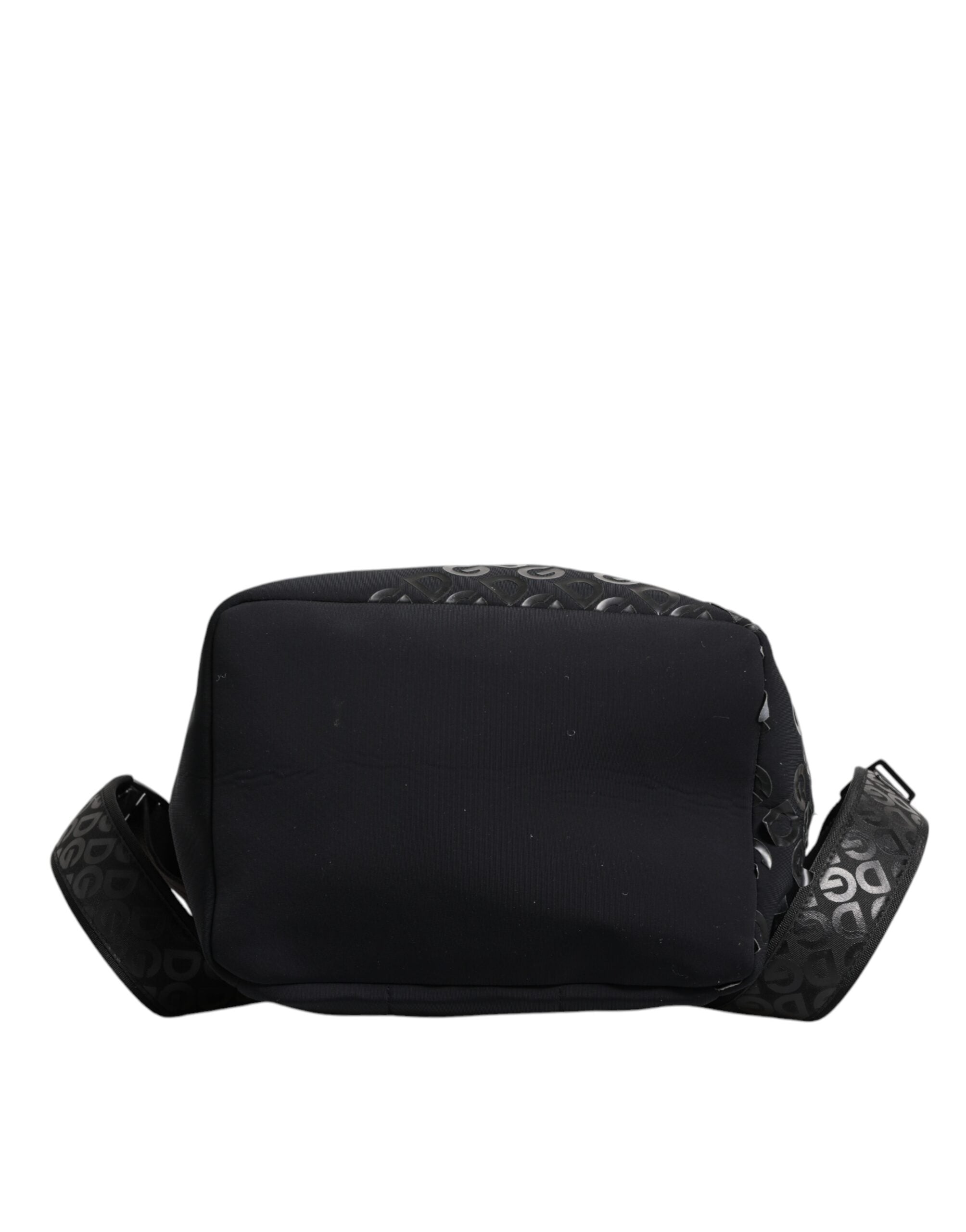 Dolce & Gabbana Black Neoprene Nylon DG Logo School Backpack Men's Bag (Pre-Owned)