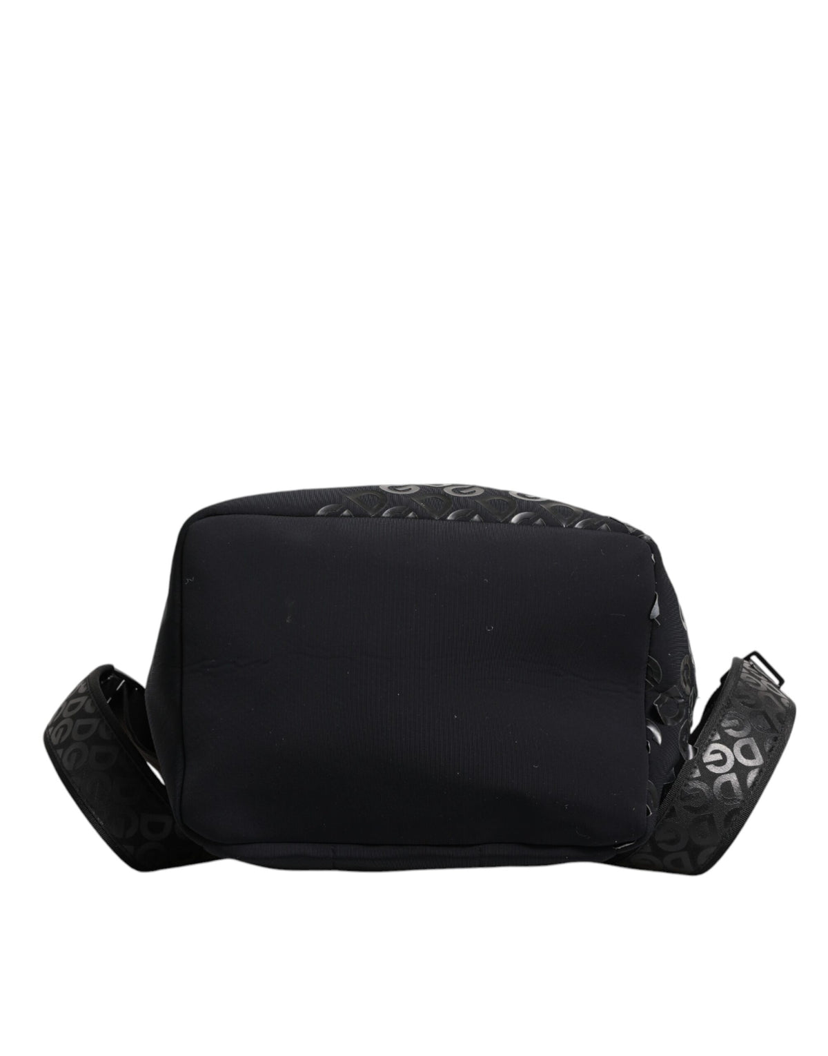 Dolce & Gabbana Black Neoprene Nylon DG Logo School Backpack Men's Bag (Pre-Owned)
