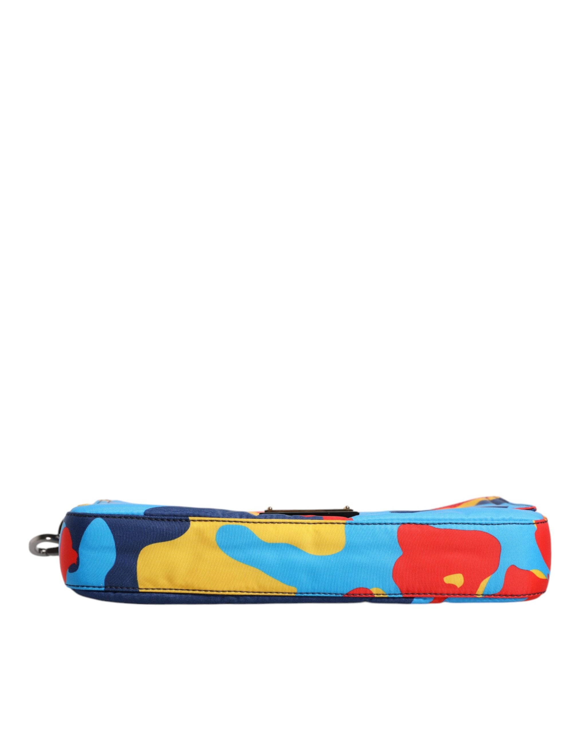 Dolce & Gabbana Multicolor Camouflage Nylon Crossbody Men's Bag