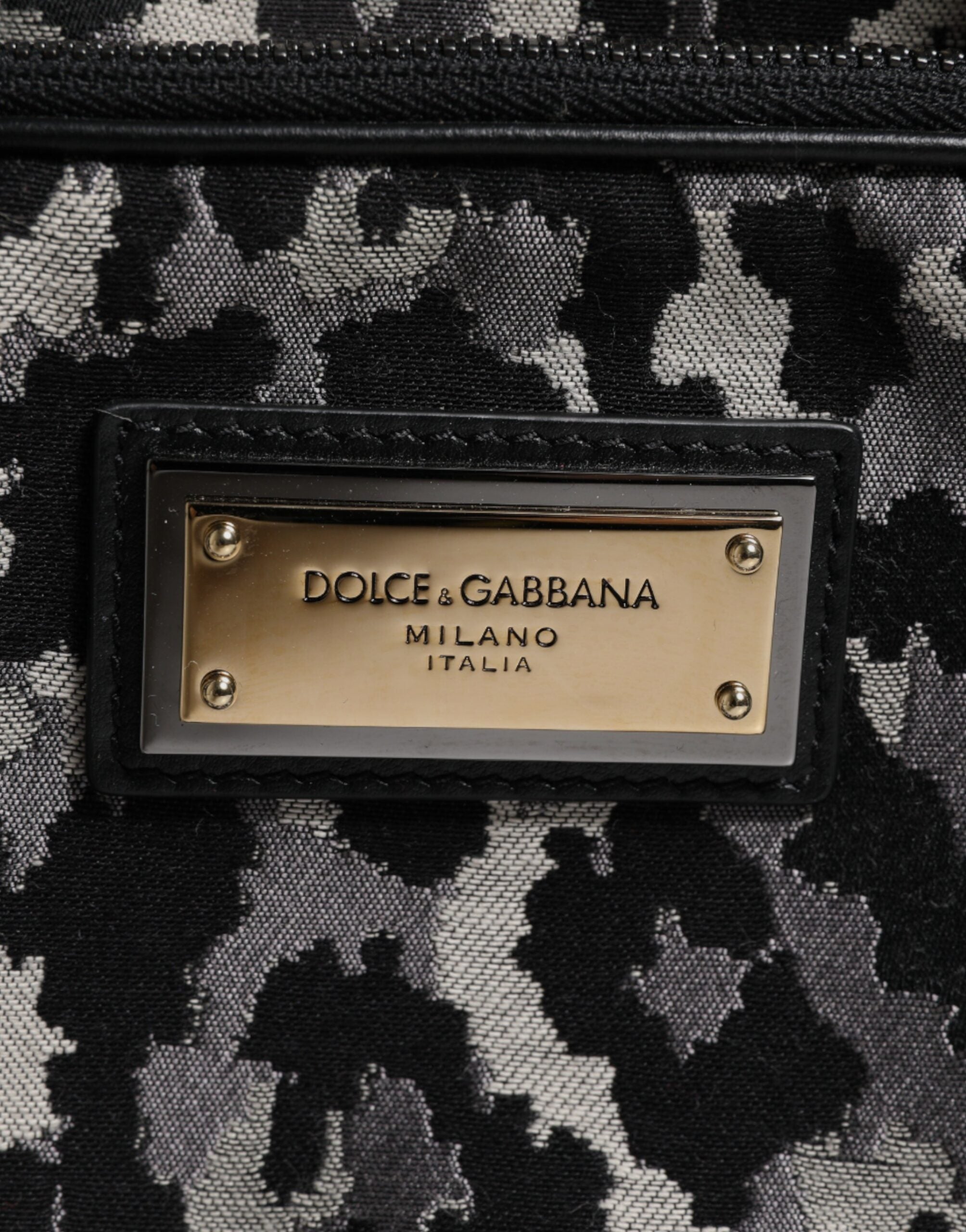 Dolce & Gabbana Multicolor Leopard Print Pet Carry Logo Plaque Women's Bag