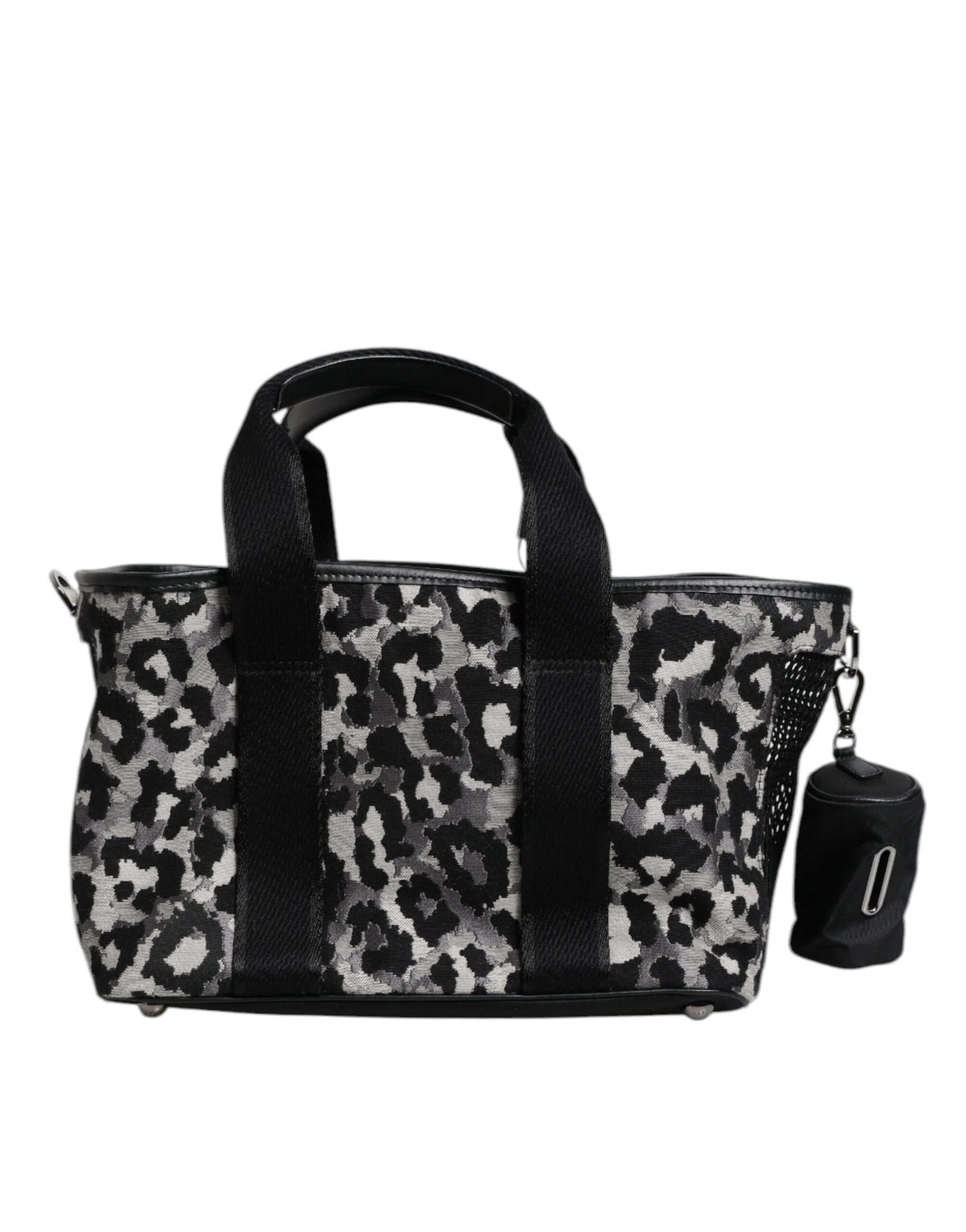 Dolce & Gabbana Multicolor Leopard Print Pet Carry Logo Plaque Women's Bag