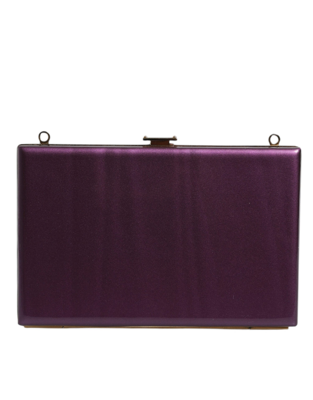 Dolce & Gabbana Purple Leather Clutch Evening Crossbody Women's Bag (Pre-Owned)