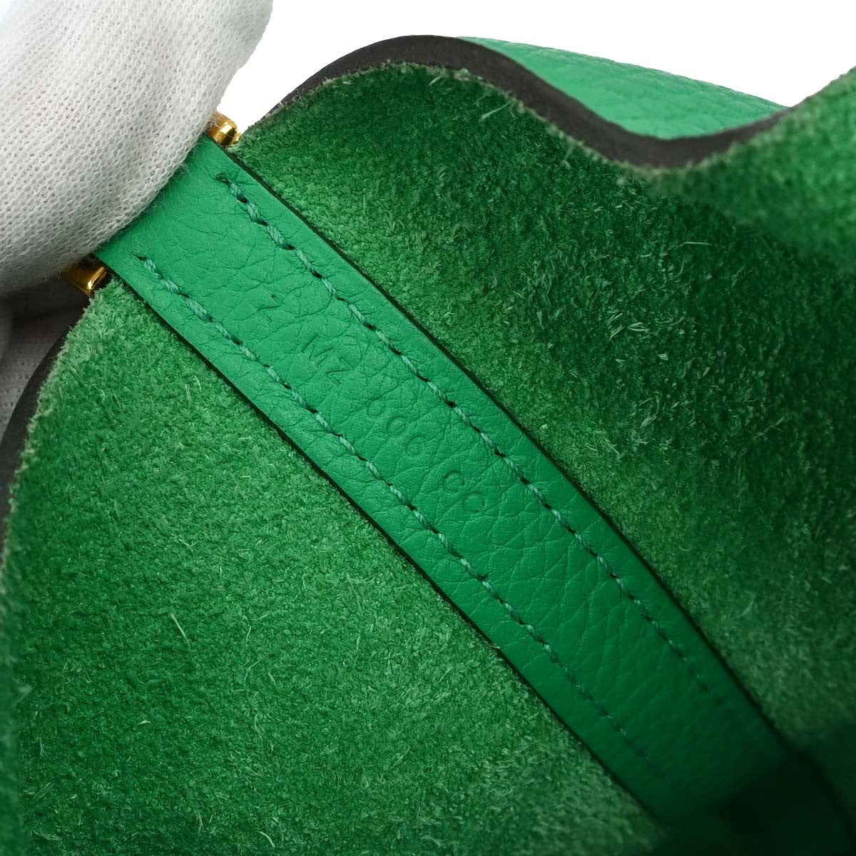 Hermes Picotin Lock Clemence Green Leather Handbag (Pre-Owned)