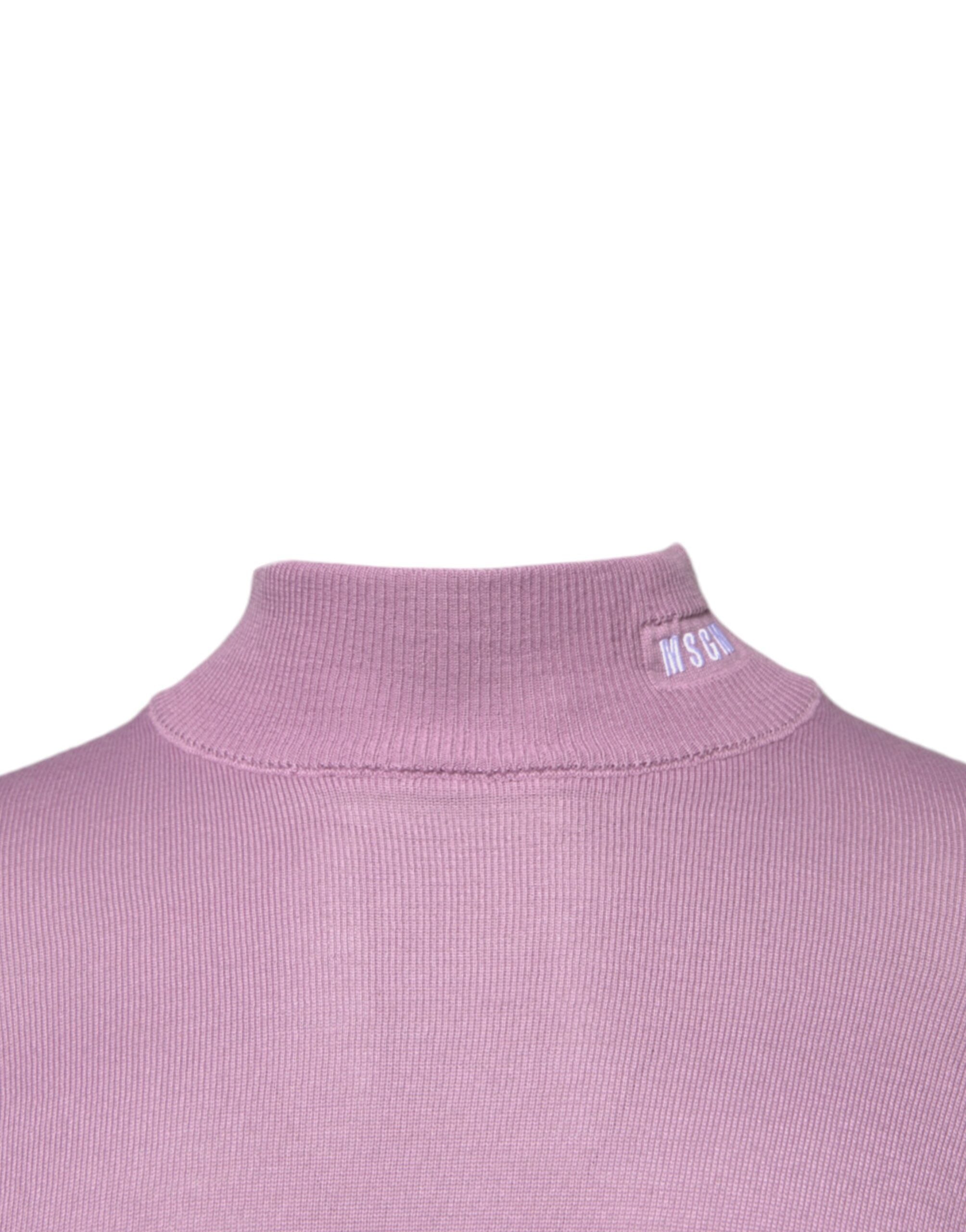 MSGM Purple Wool Knit Turtle Neck Long Sleeve Pullover Men's Sweater (Pre-Owned)
