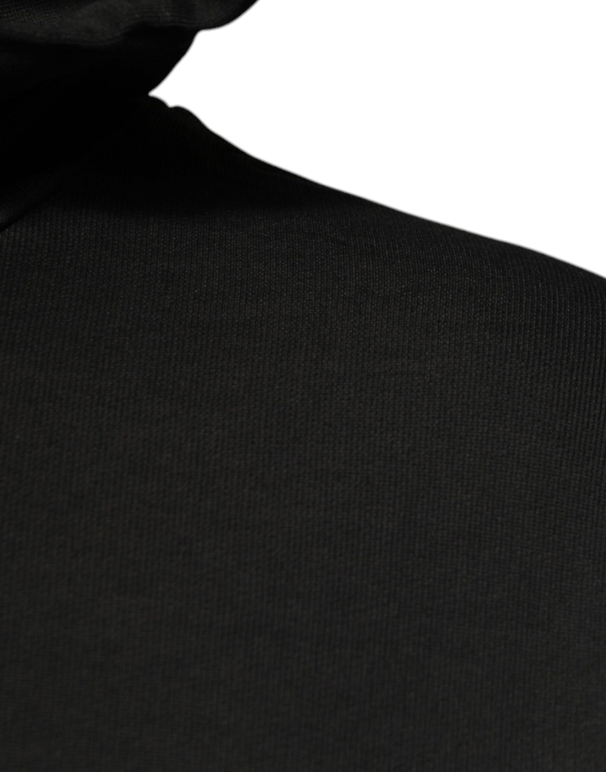 Dolce & Gabbana Black Cotton Hooded DG Shield Pullover Men's Sweater