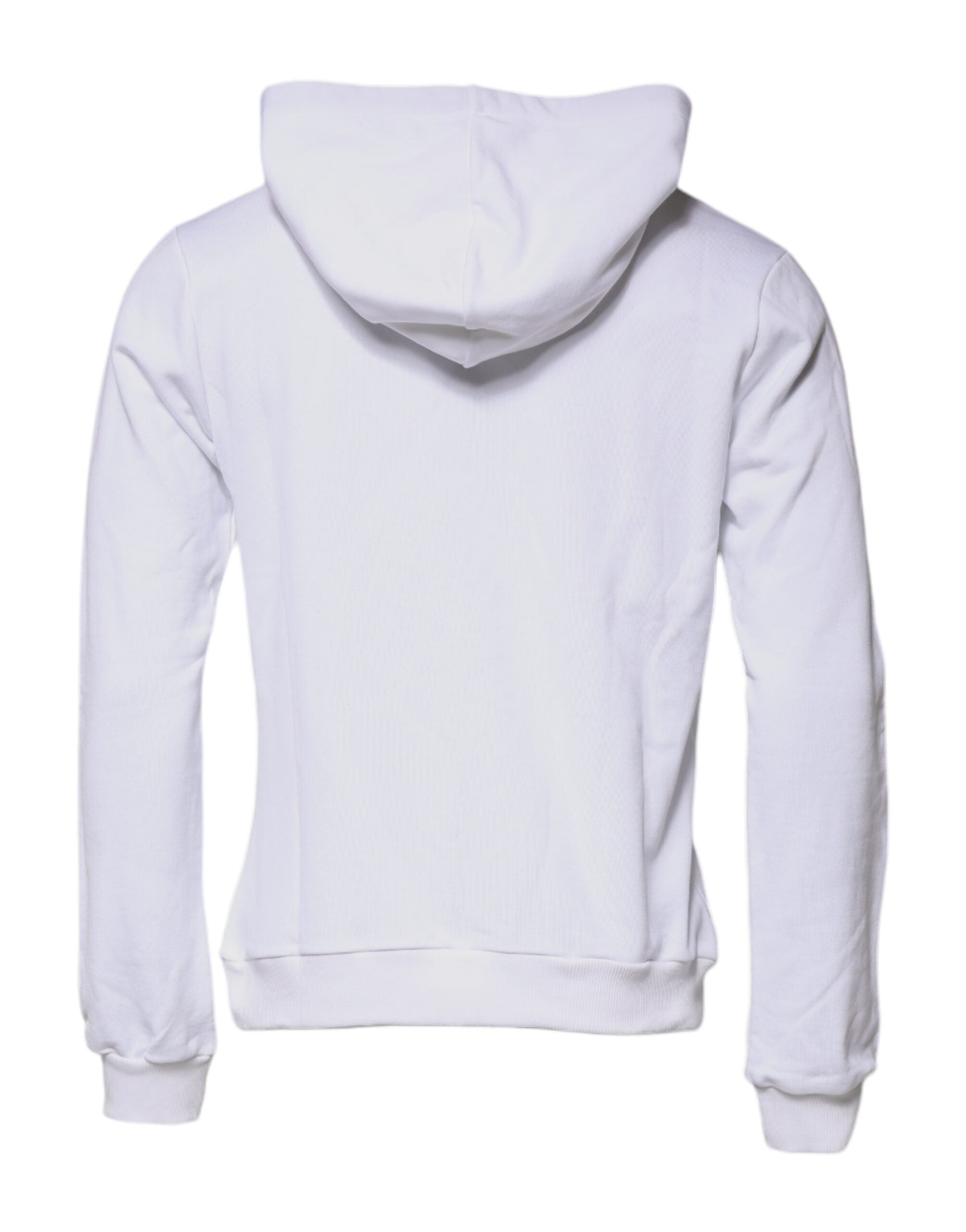 Dolce & Gabbana White Sacred Heart Hooded Sweatshirt Men's Sweater (Pre-Owned)