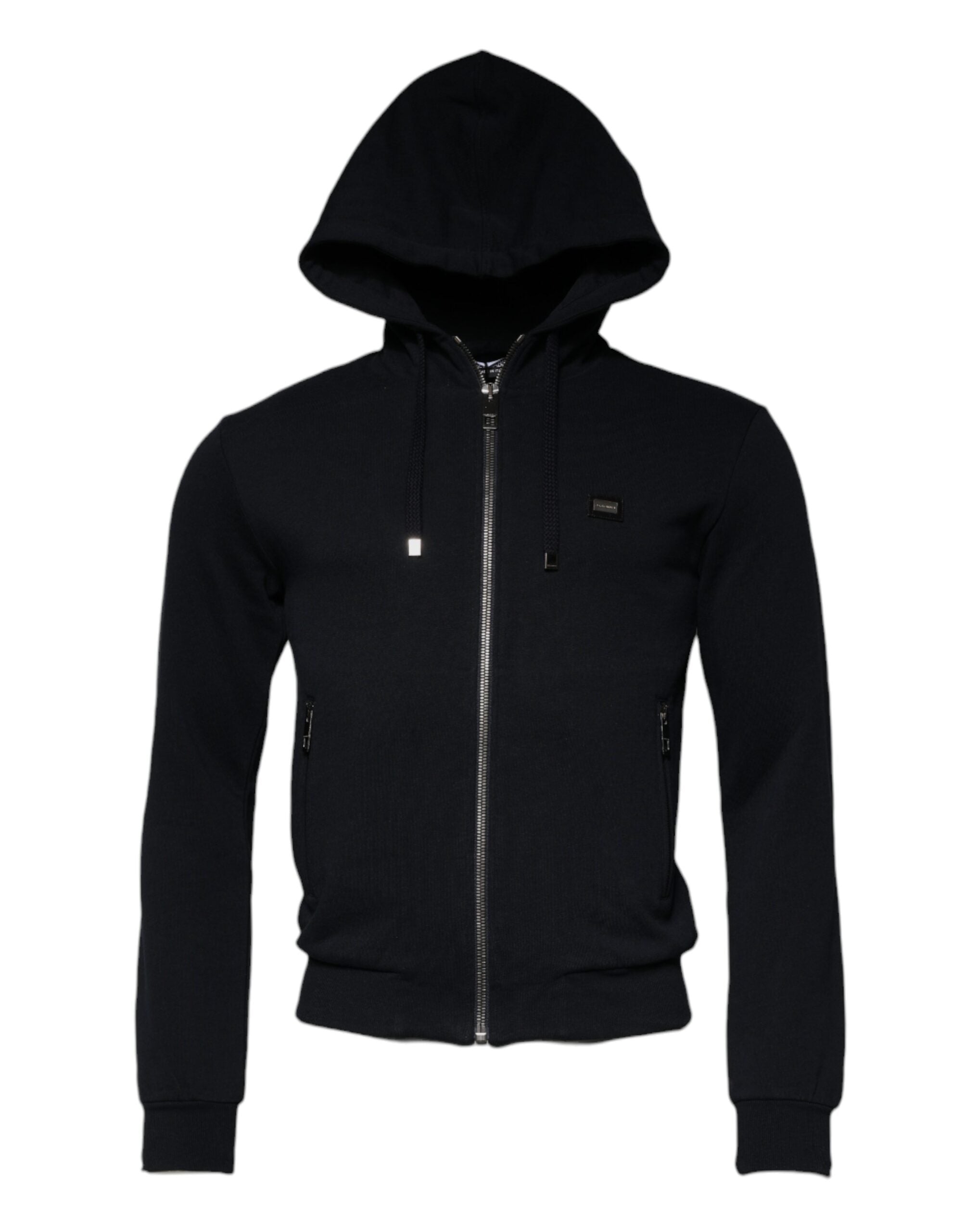 Dolce & Gabbana Black Logo Full Zip Hooded Sweatshirt Men's Sweater (Pre-Owned)