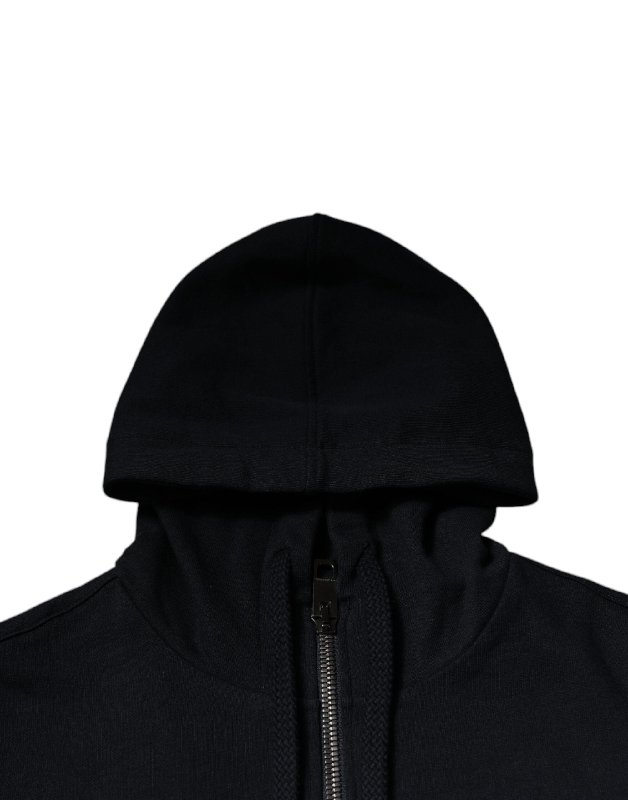 Dolce & Gabbana Black Logo Full Zip Hooded Sweatshirt Men's Sweater (Pre-Owned)