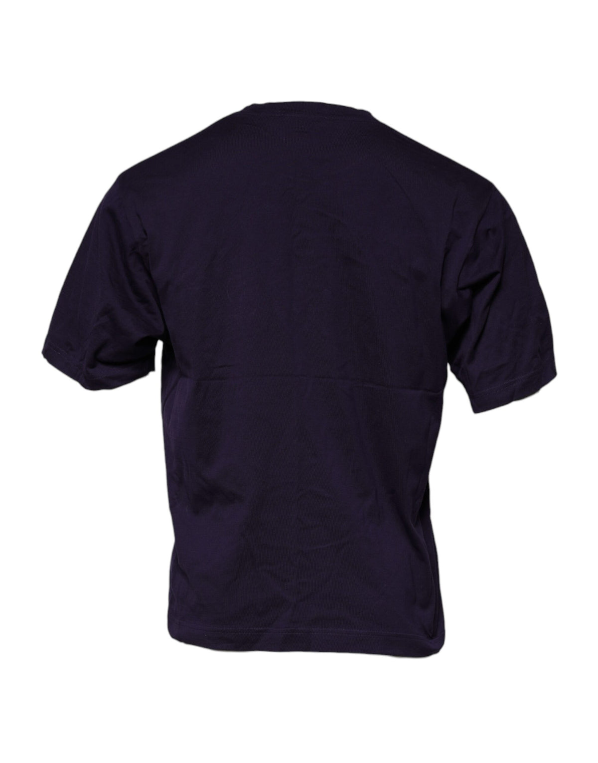 Dolce & Gabbana Purple DG Logo Cotton Crew Neck Men's T-shirt