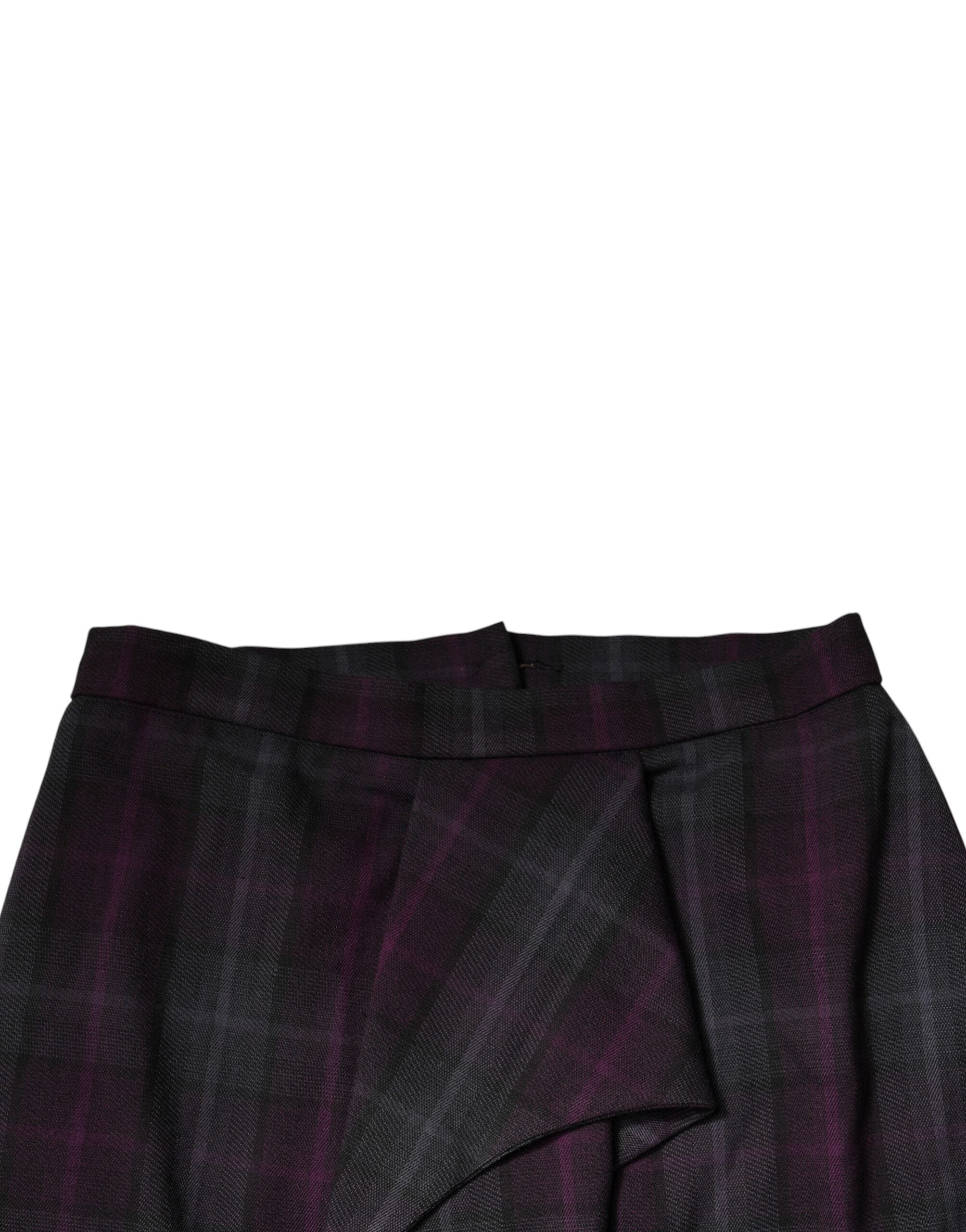 BENCIVENGA Multicolor Checkered Ruffle High Waist Mini Women's Skirt