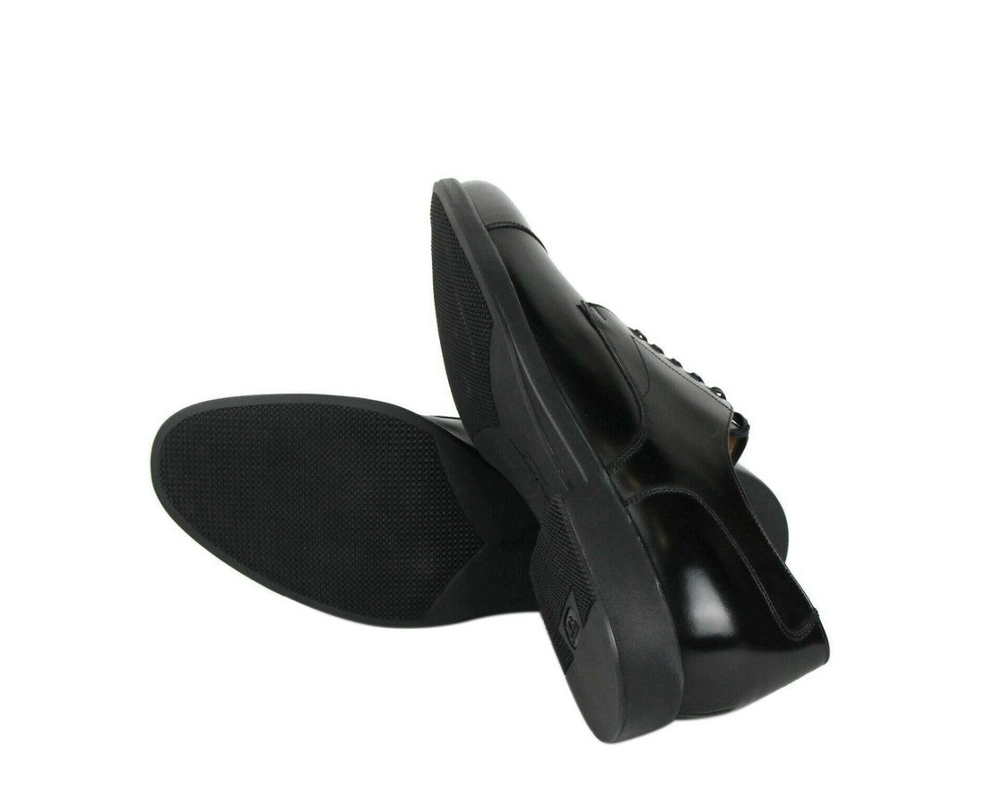 Salvatore Ferragamo Larry Black Leather Oxford Dress Shoes