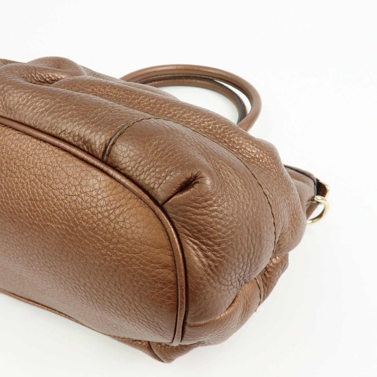 Gucci Sukey Top Handle Satchel Leather Brown Leather Handbag (Pre-Owned)