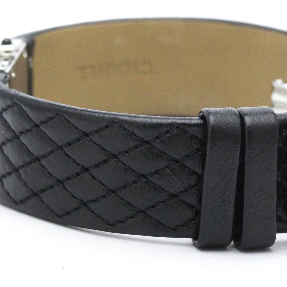 Chanel Matelasse Quartz Stainless Steel And Quilted Leather Watch (Pre-Owned)