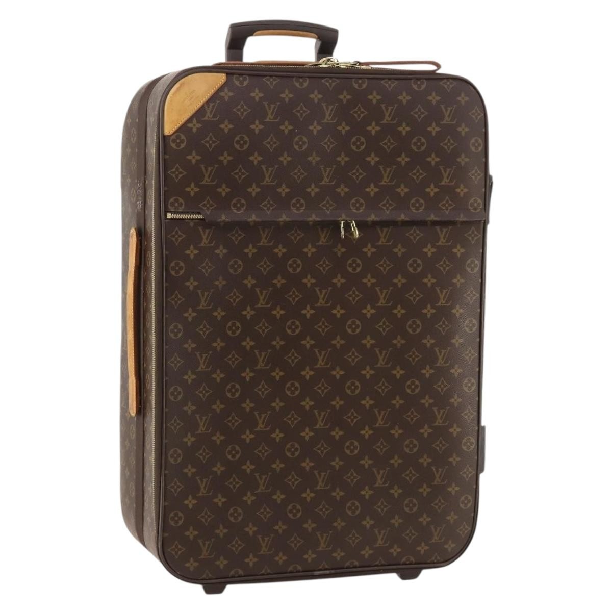 Louis Vuitton Pegase Luggage Monogram Canvas Brown Canvas Travel Bag Bag (Pre-Owned)