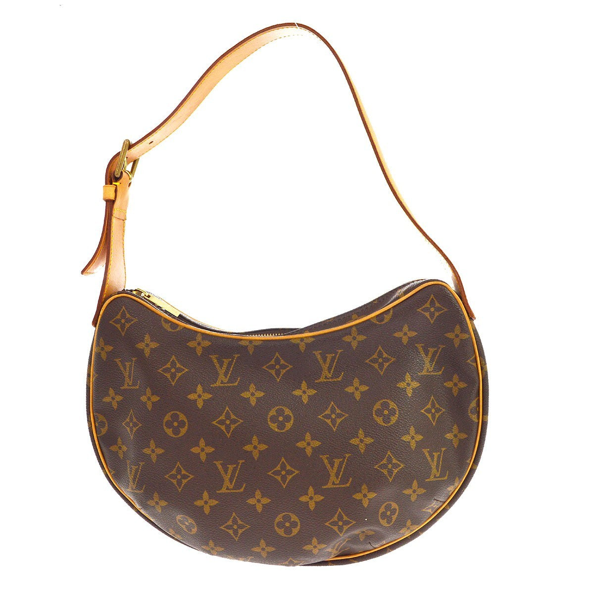 Louis Vuitton Croissant Monogram Canvas Brown Canvas Handbag (Pre-Owned)