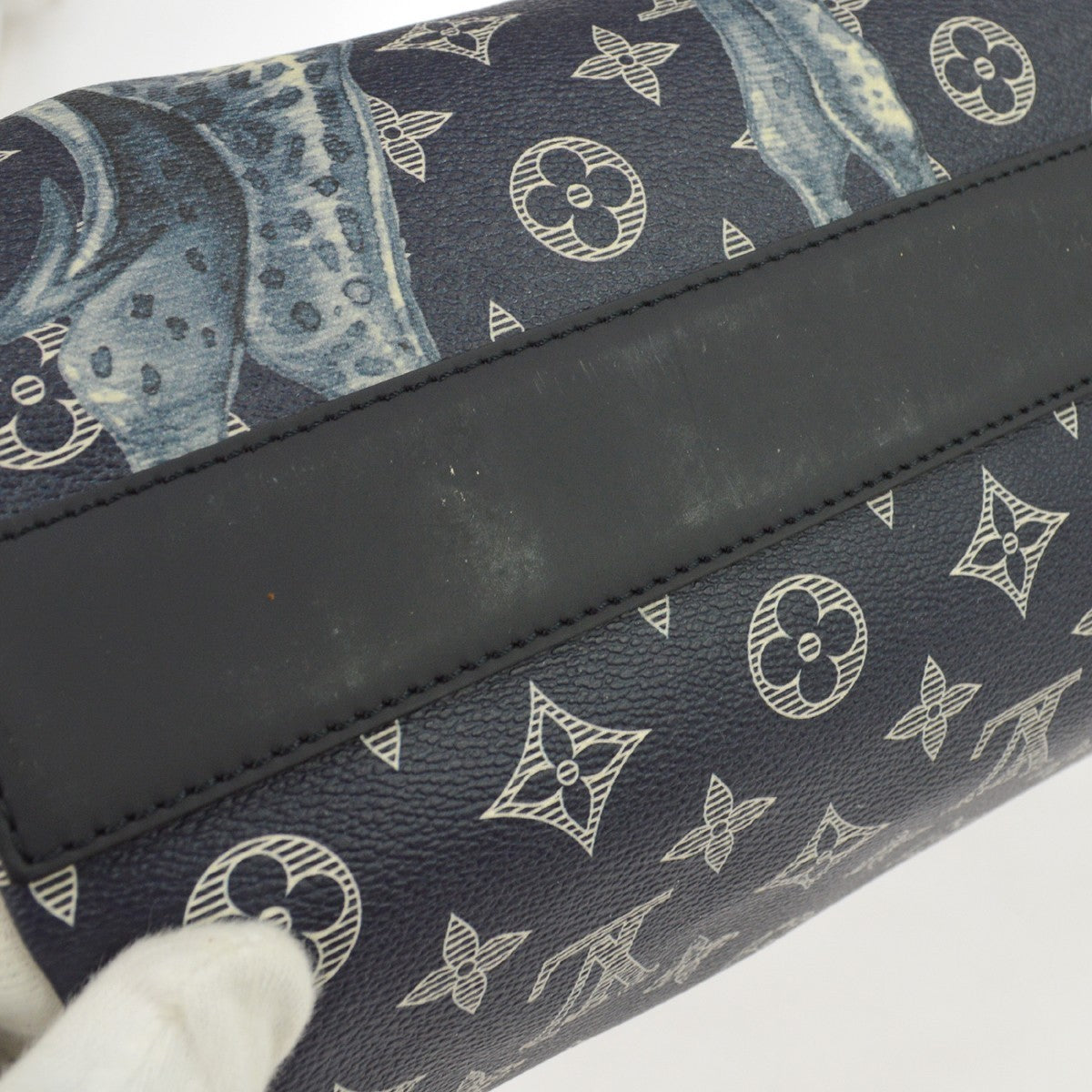 Louis Vuitton Tote Limited Edition Chapman Savane Monogram Canvas Navy Canvas Tote Bag Bag (Pre-Owned)