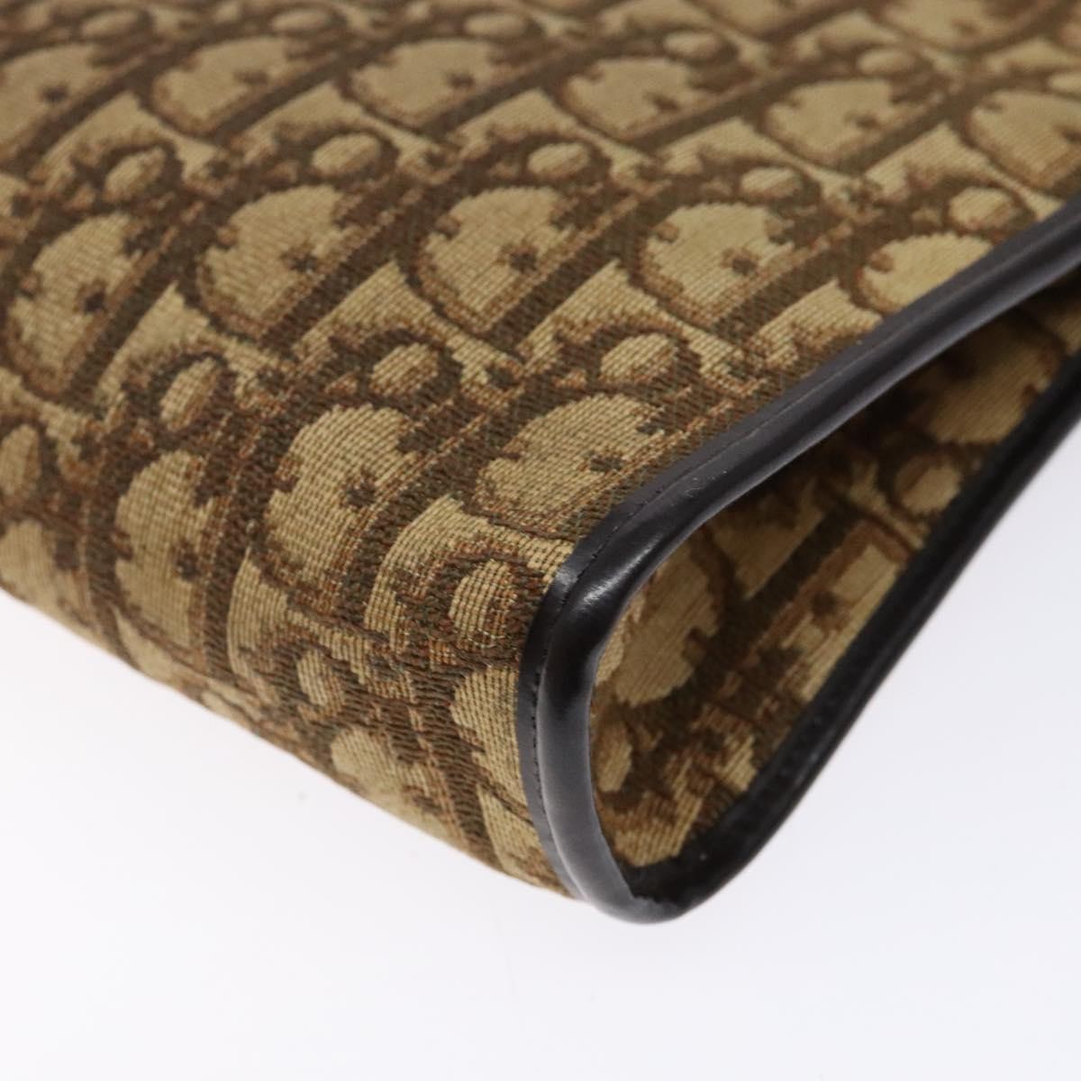 Christian Dior Vintage Trotter Canvas Brown Canvas Bag (Pre-Owned)