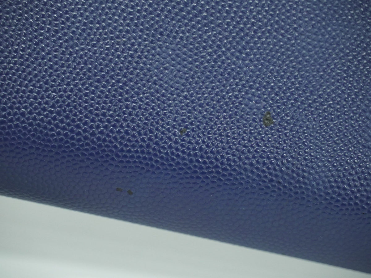 Chanel Deauville Flap Caviar Navy Leather Wallets Accessory (Pre-Owned)