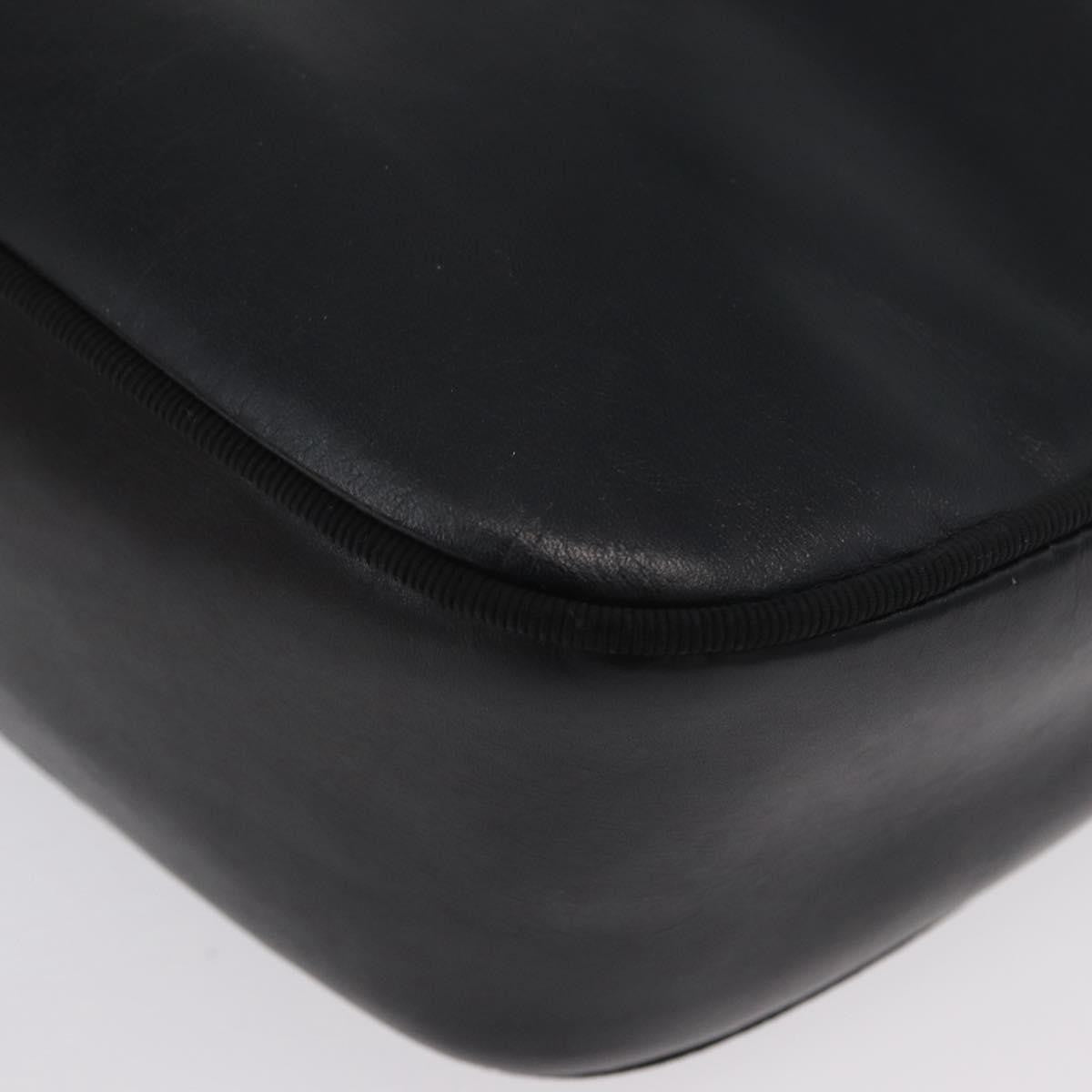 Salvatore Ferragamo Vara Bow Camera Leather Black Leather Shoulder Bag Bag (Pre-Owned)