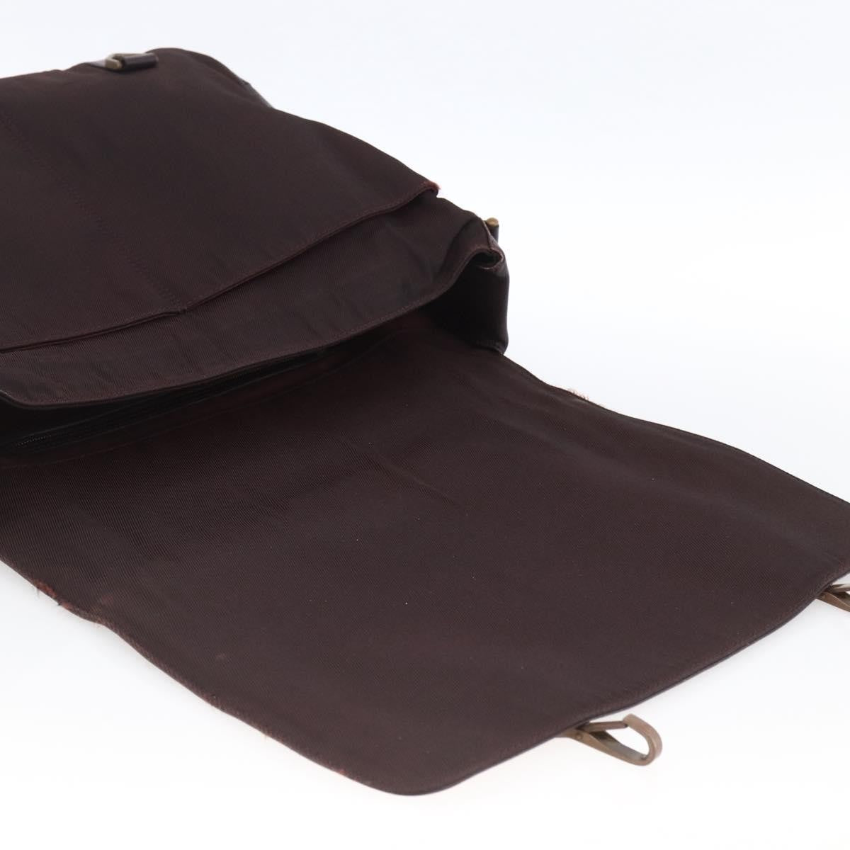 Louis Vuitton Dersou Taiga Leather And Canvas Brown Leather Shoulder Bag Bag (Pre-Owned)