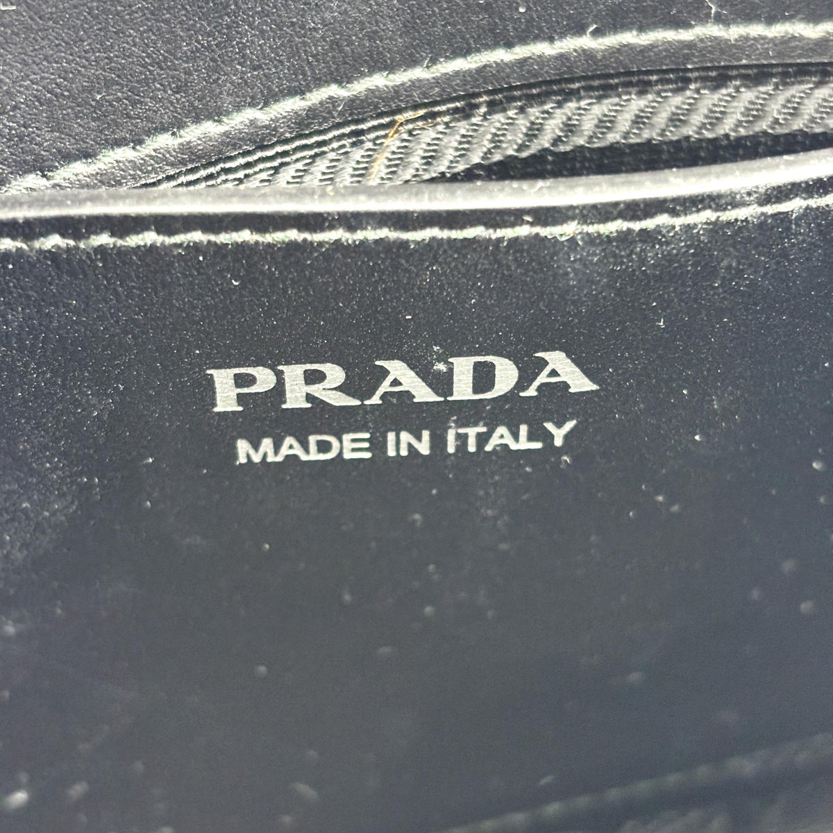 Prada Monochrome Saffiano Leather Black Leather Tote Bag Bag (Pre-Owned)