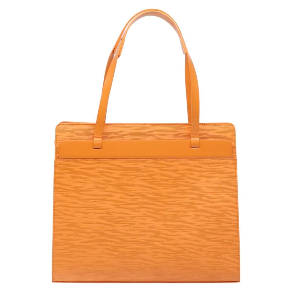 Louis Vuitton Croisette Epi Leather Orange Leather Handbag (Pre-Owned)