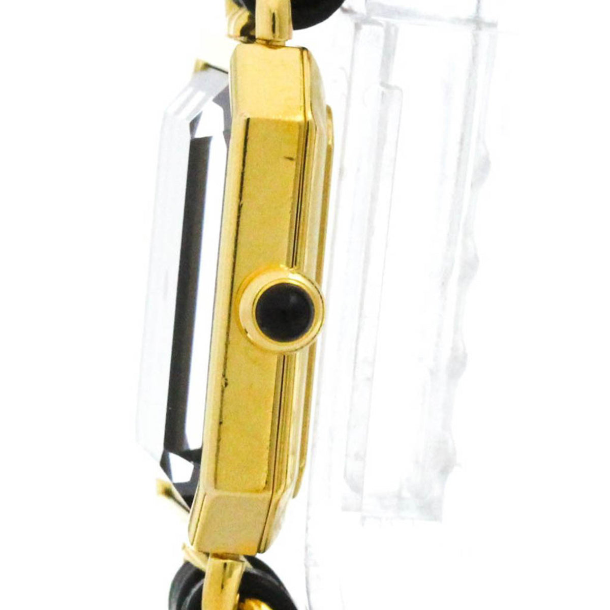 Chanel Premiere Rock Quartz Plated Metal And Leather Watch (Pre-Owned)
