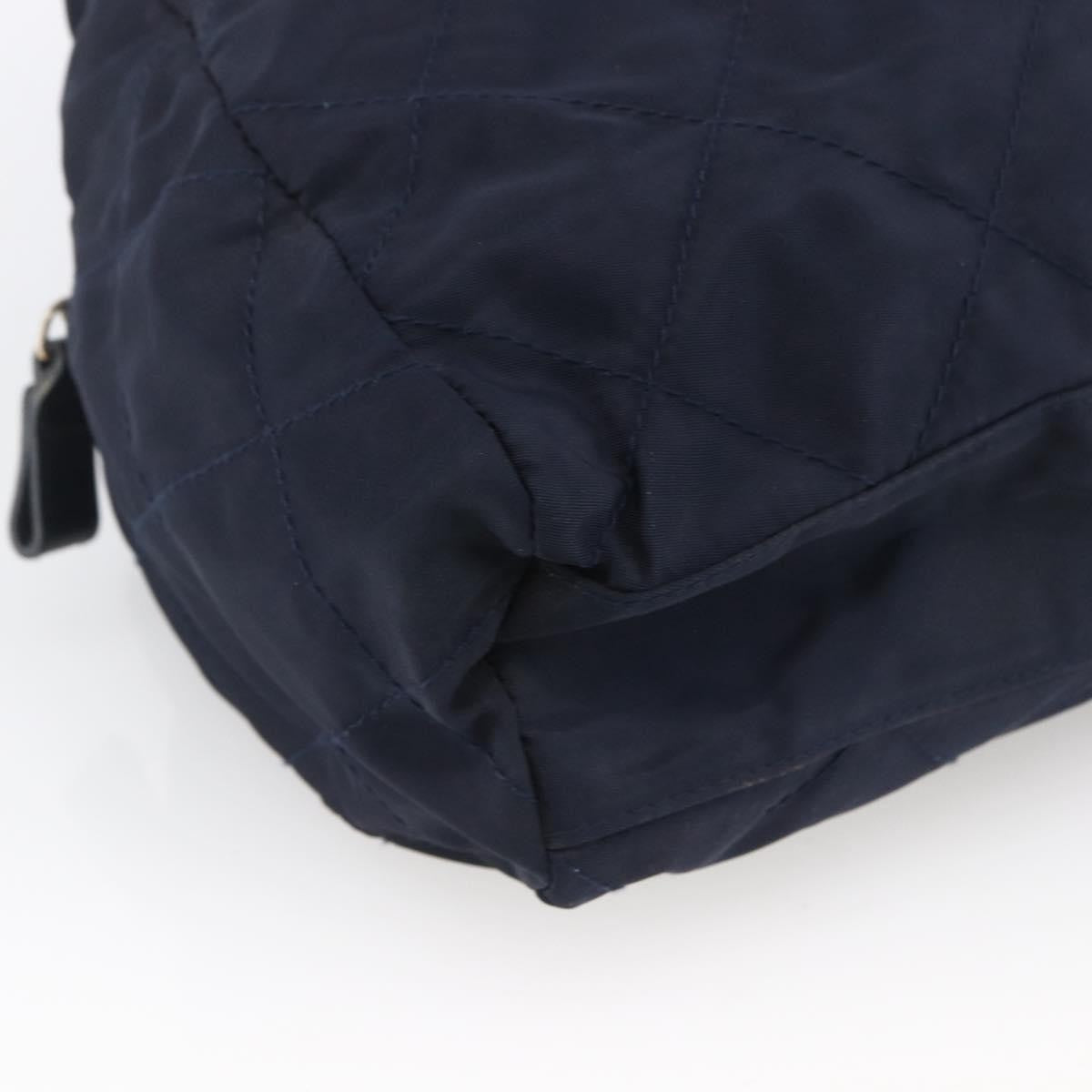 Prada Re-Edition 1995 Chain Quilted Re-Nylon Navy Nylon Tote Bag Bag (Pre-Owned)