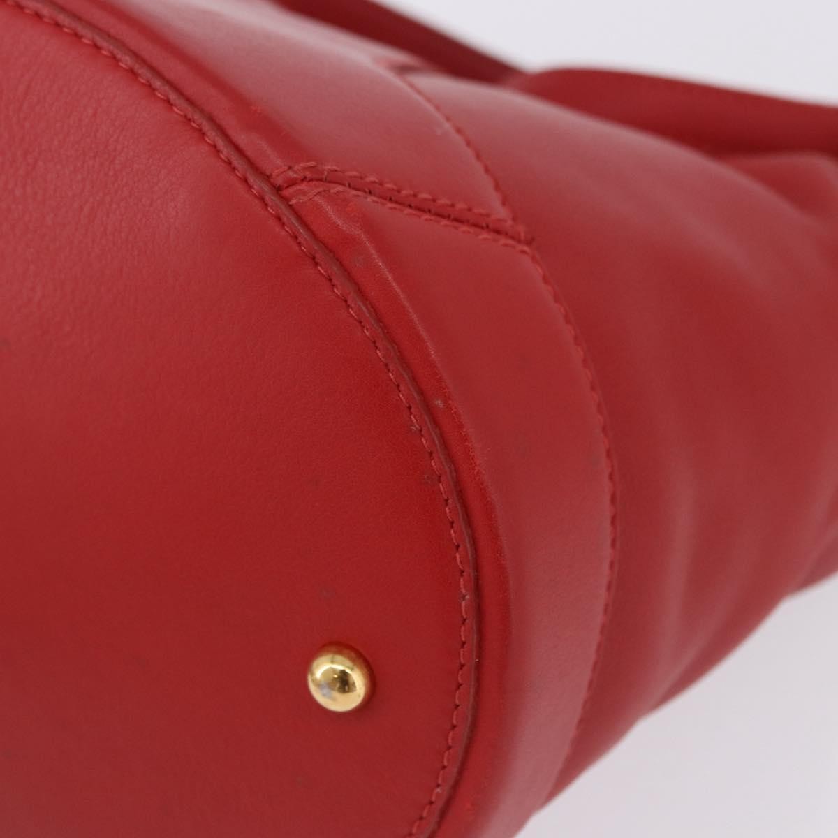 Loewe Vintage Leather Red Leather Shoulder Bag Bag (Pre-Owned)