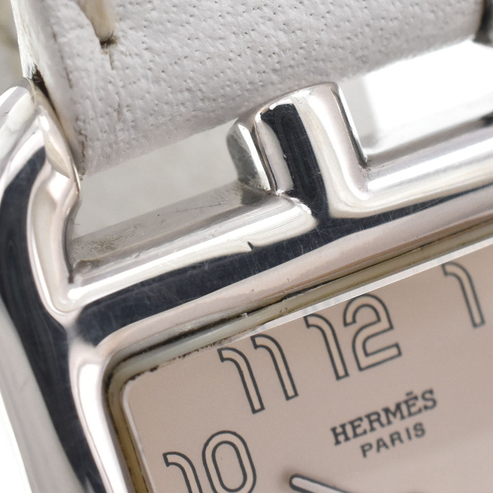 Hermes Cape Cod Quartz Stainless Steel And Leather Watch (Pre-Owned)