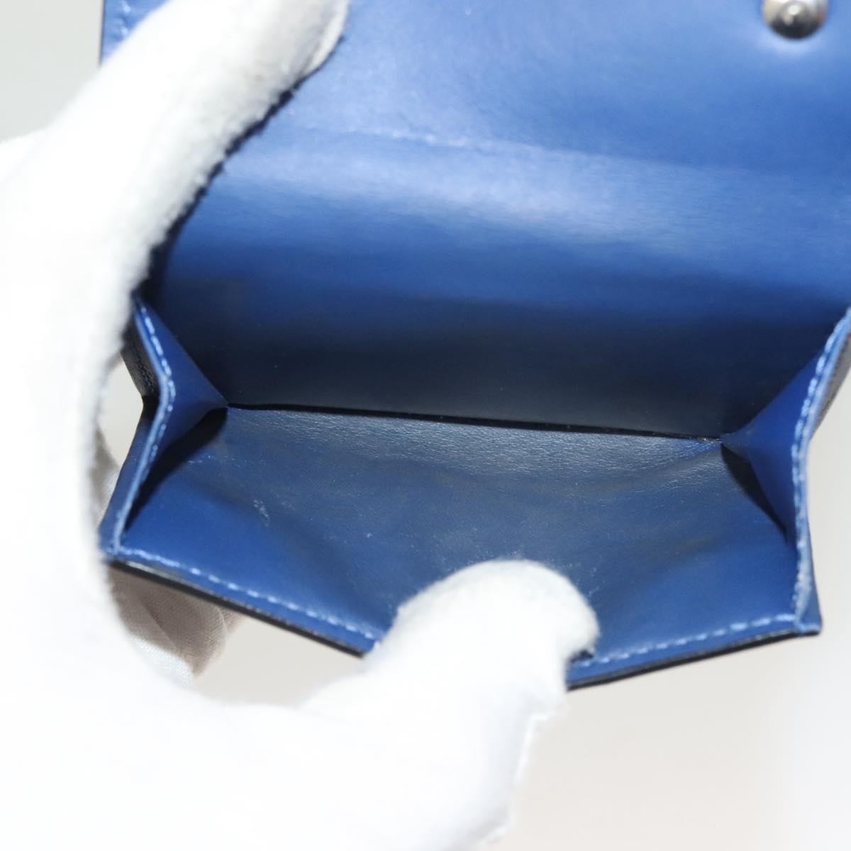 Louis Vuitton Discovery Monogram Taigarama Blue Leather Wallets Accessory (Pre-Owned)