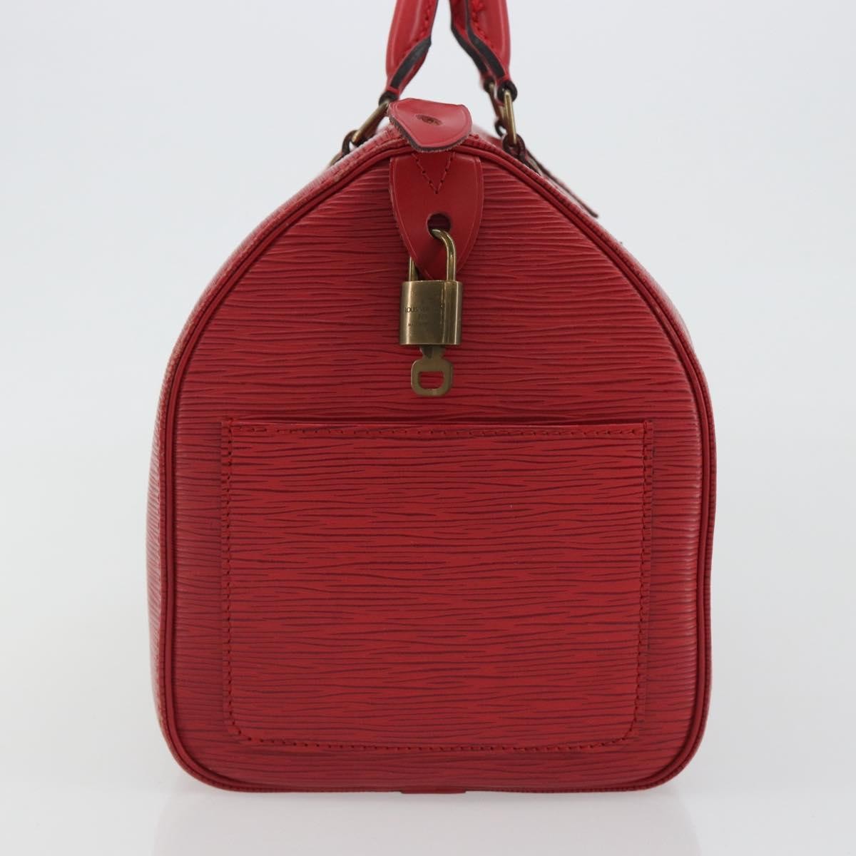 Louis Vuitton Speedy Epi Leather Red Leather Handbag (Pre-Owned)