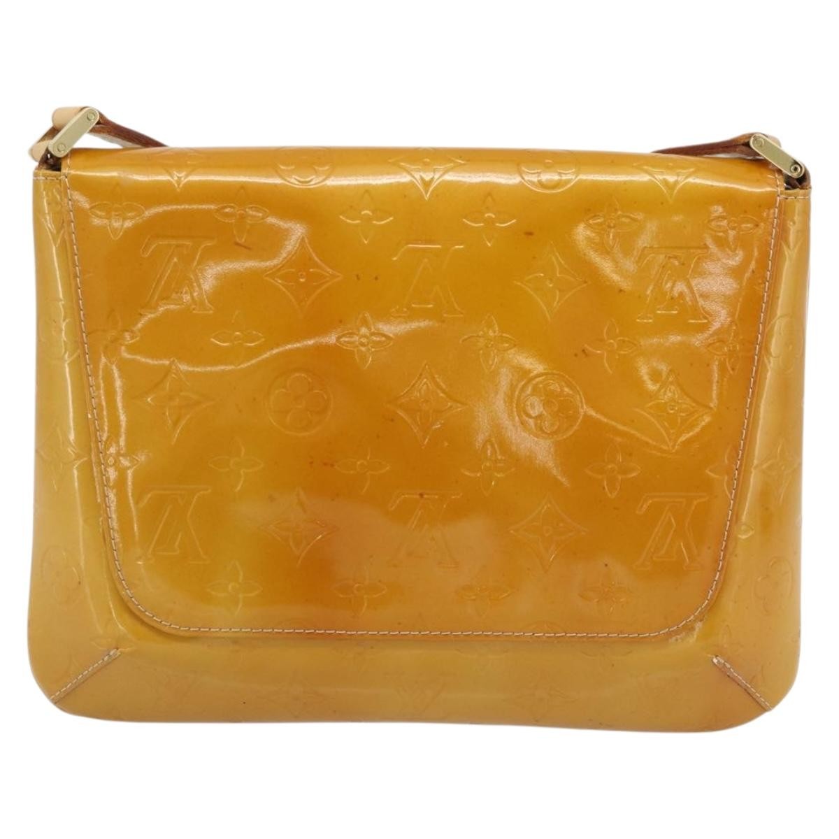 Louis Vuitton Thompson Street Monogram Vernis Yellow Patent_Leather Shoulder Bag Bag (Pre-Owned)