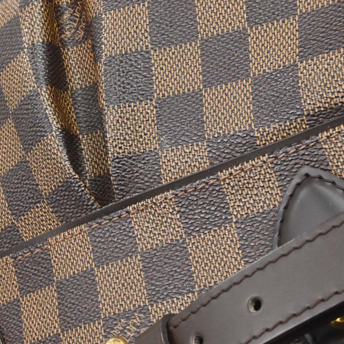 Louis Vuitton Trevi Damier Brown Canvas Handbag (Pre-Owned)