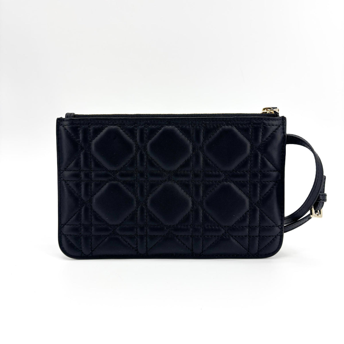 Christian Dior Toujours Macrocannage Quilt Calfskin Black Leather Tote Bag Bag (Pre-Owned)