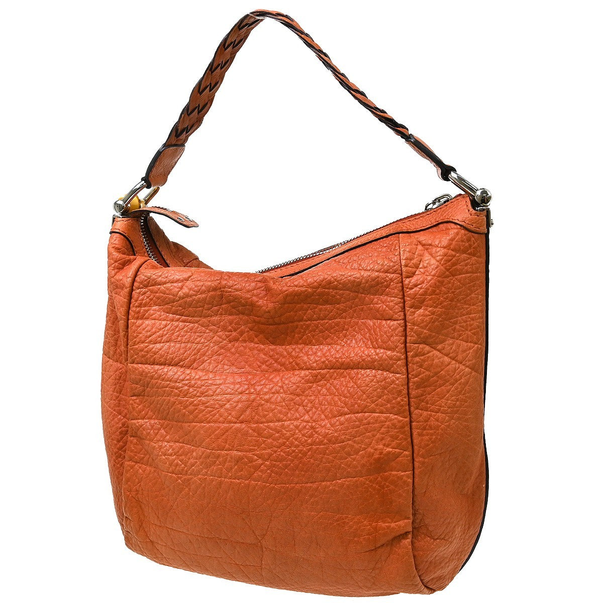 Gucci Bamboo Bar Hobo Leather Brown Leather Handbag (Pre-Owned)