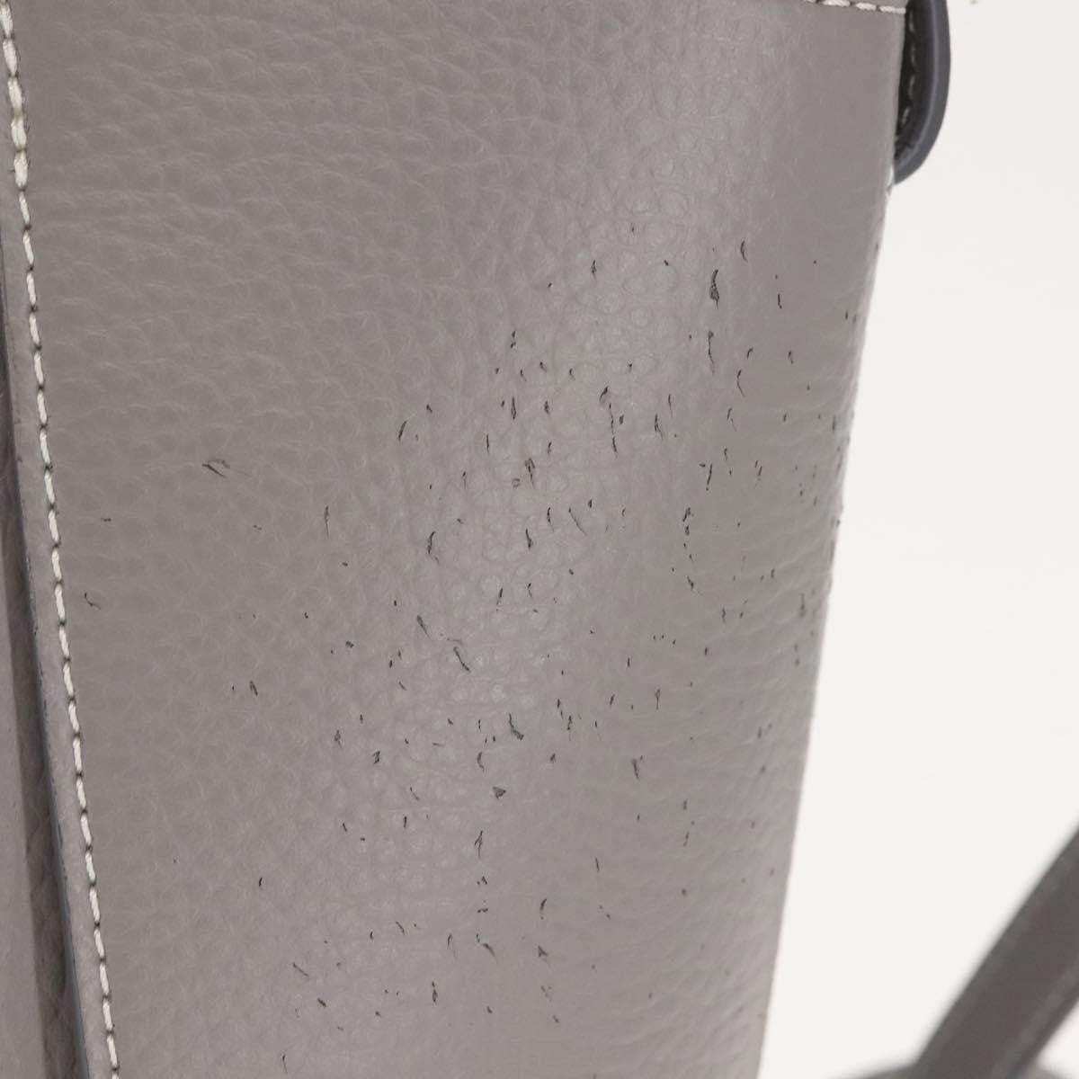Stella Mccartney Alter Tote Leather Gray Leather Tote Bag Bag (Pre-Owned)