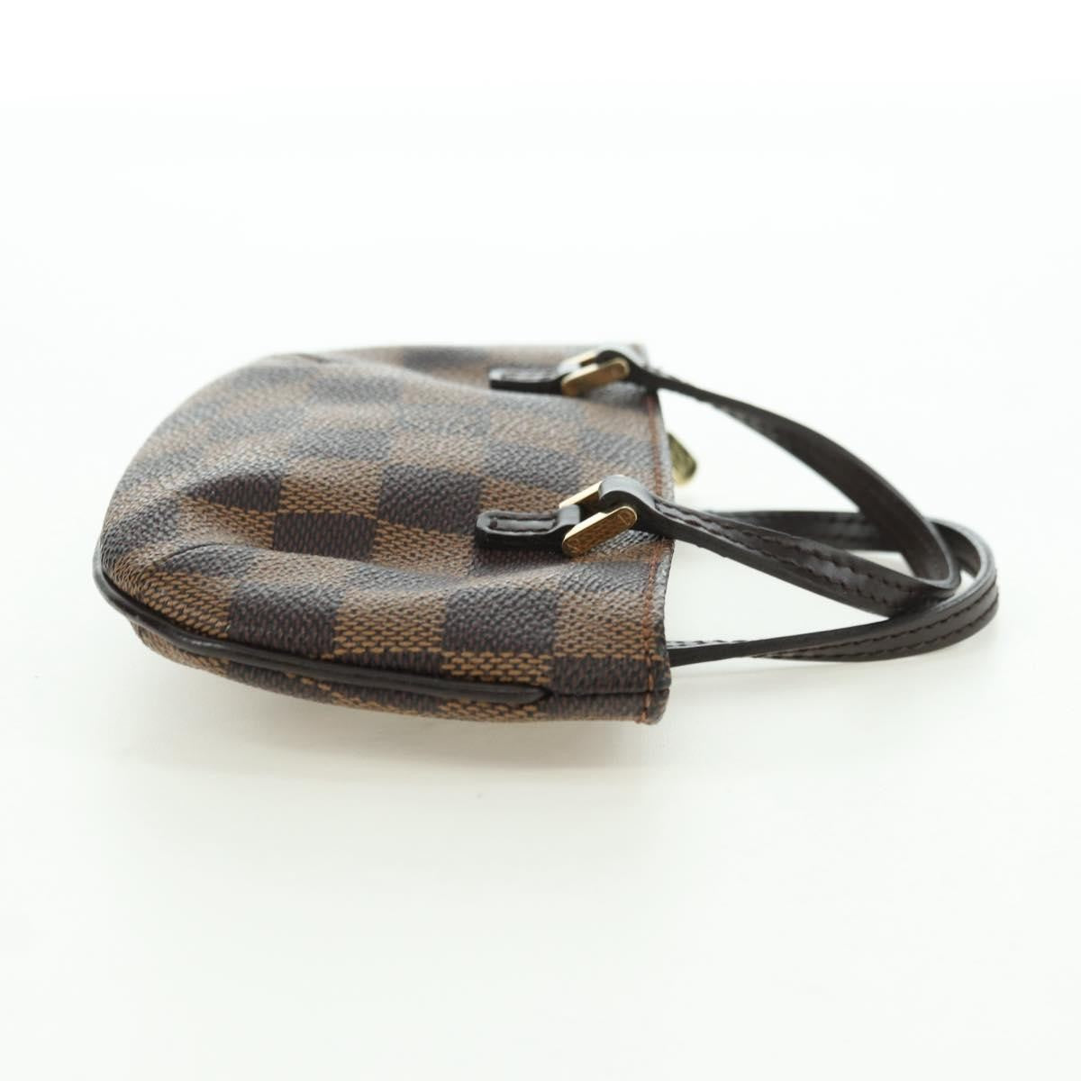 Louis Vuitton Manosque Pochette Damier Ebene Brown Canvas Clutche & Pouche Bag (Pre-Owned)