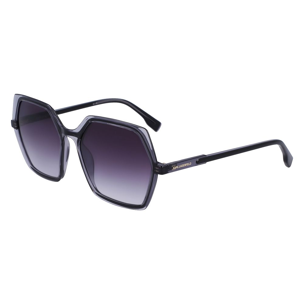 Karl Lagerfeld Black Acetate Injected Women's Sunglasses