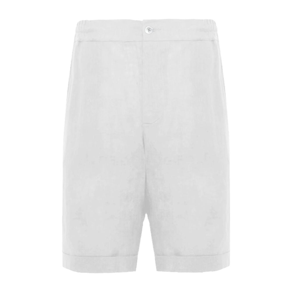 Alpha Studio White Linen Men's Short