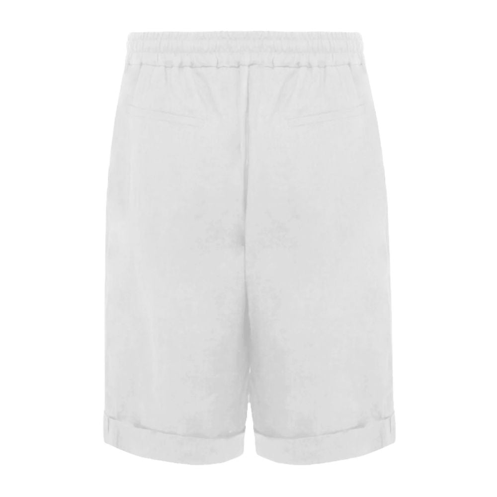 Alpha Studio White Linen Men's Short